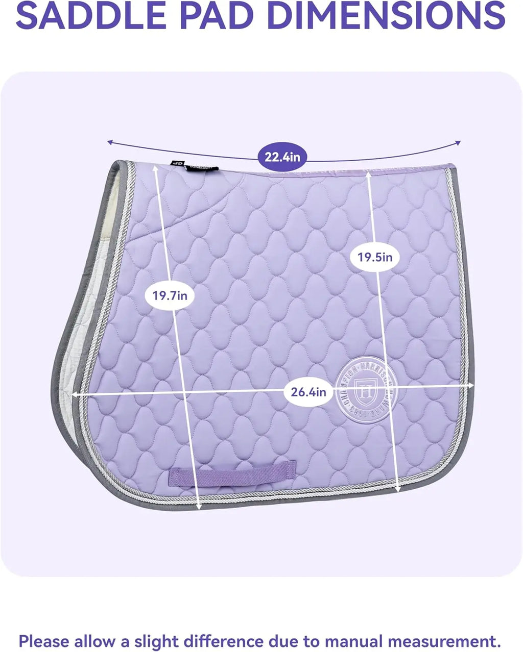Harrison Howard Equestrian All Purpose Saddle Pad High-Performance English Saddle Pad with Superior Shock Absorption