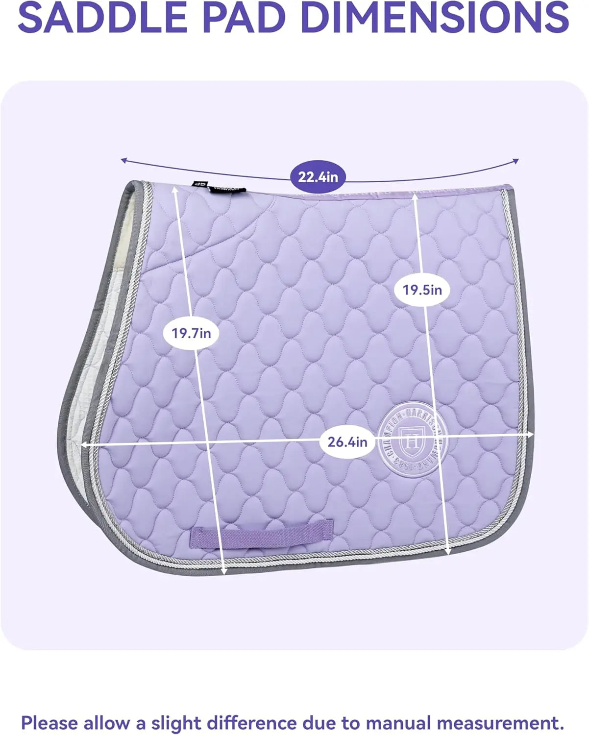 Harrison Howard Equestrian All Purpose Saddle Pad High-Performance English Saddle Pad with Superior Shock Absorption