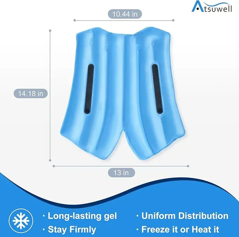 Reusable Horse Ice Packs, Horse Ice Pack Cooling Horse Leg Wraps with Secure Straps for Support, Wearable Horse Leg Ice Boot Gel Cold Compression for Horse Care