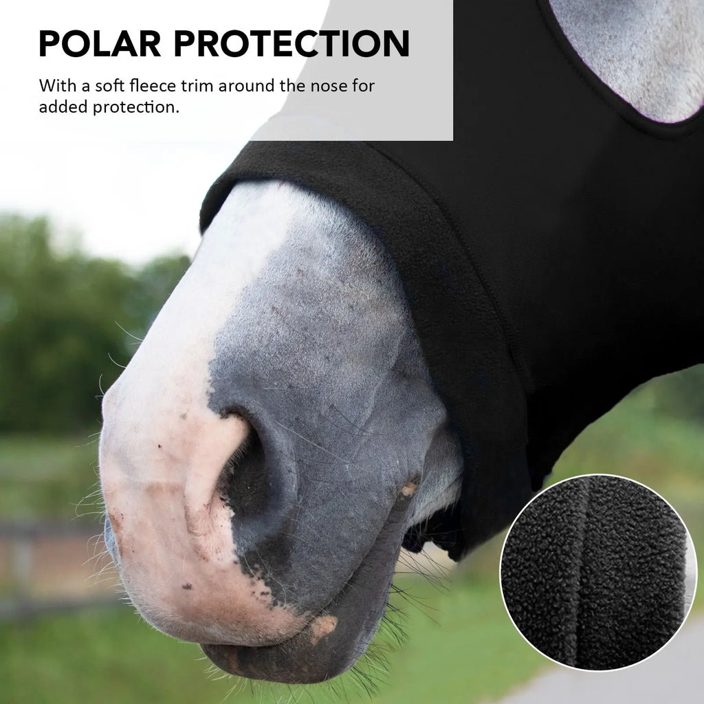 Harrison Howard Stretch Horse Slinky Hood All-Covered Comfortable Horse Sleazy Neck with Zipper