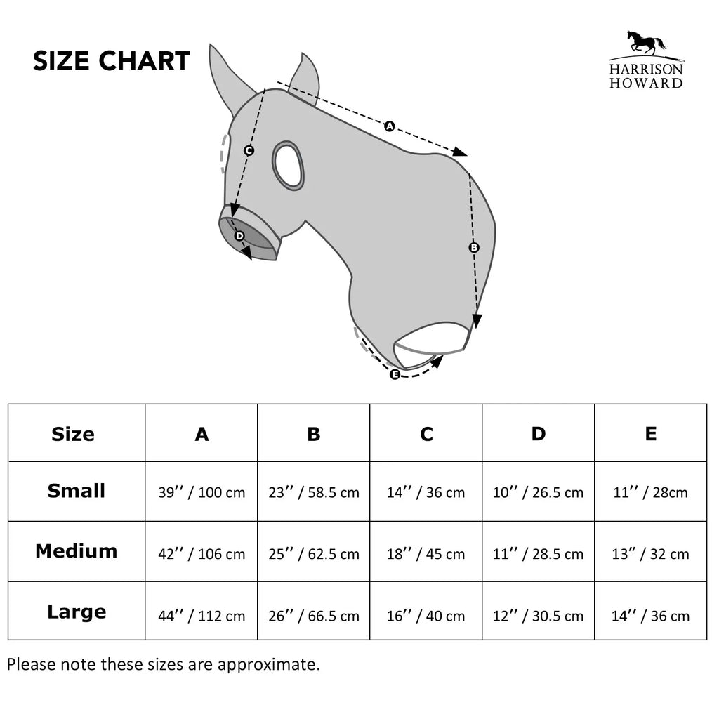 Harrison Howard Stretch Horse Slinky Hood All-Covered Comfortable Horse Sleazy Neck with Zipper